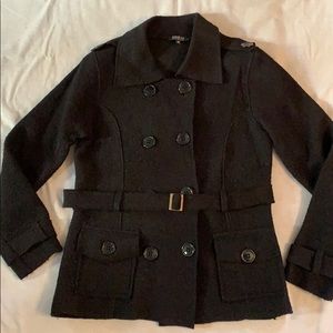 Solotu Wool Blend Double Breasted Jacket